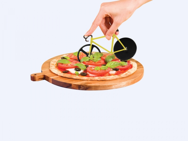 Pizzaschneider - Fahrrad - gelb/schwarz